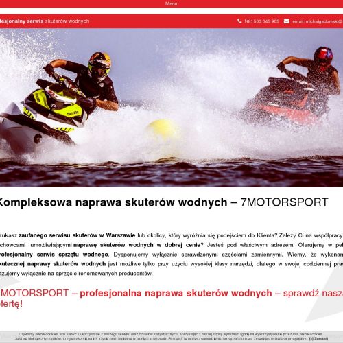 Naprawa skuterów wodnych sea-doo - łódź