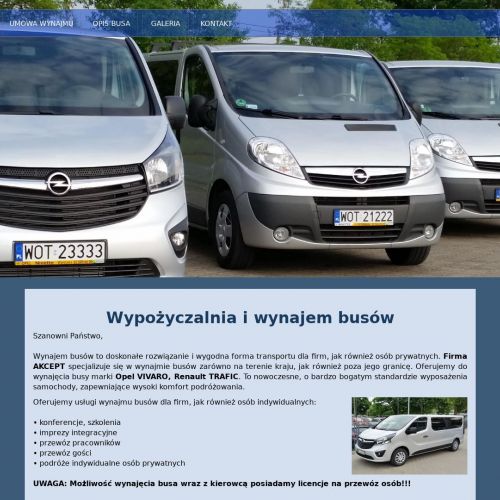 Wypożyczalnia busów na weekend - Warszawa