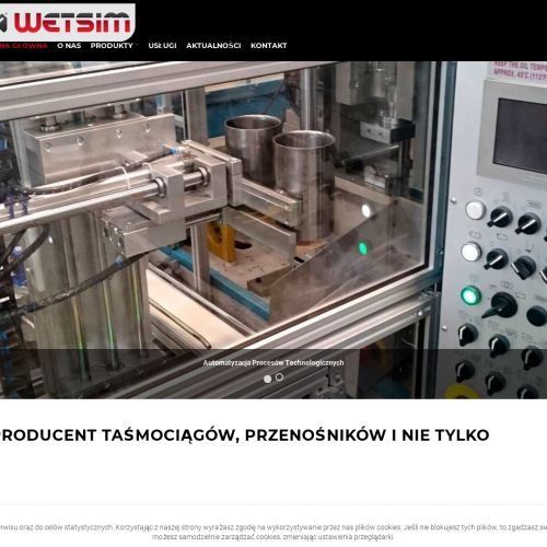 Produkcja taśmociągów