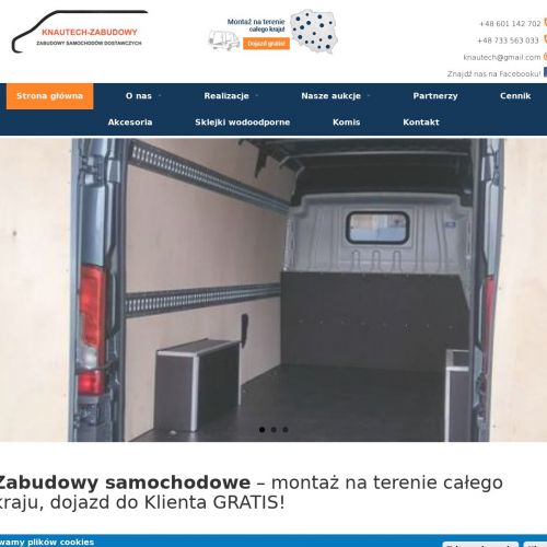 Zabudowy samochodów dostawczych w Poznaniu