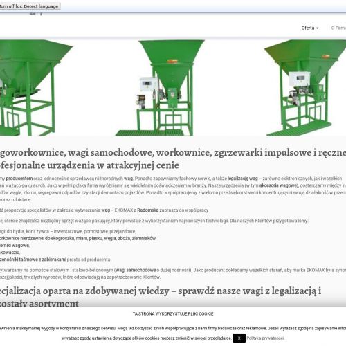 Producent wag legalizacja - Radomsko