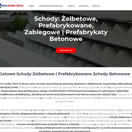 Producent schodów żelbetowych - Gdańsk