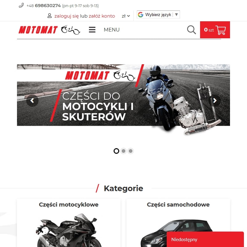 Części motocyklowe suzuki