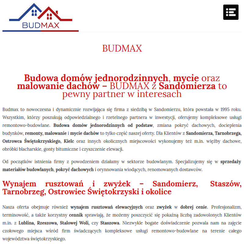 Budowa domów jednorodzinnych w Połańcu