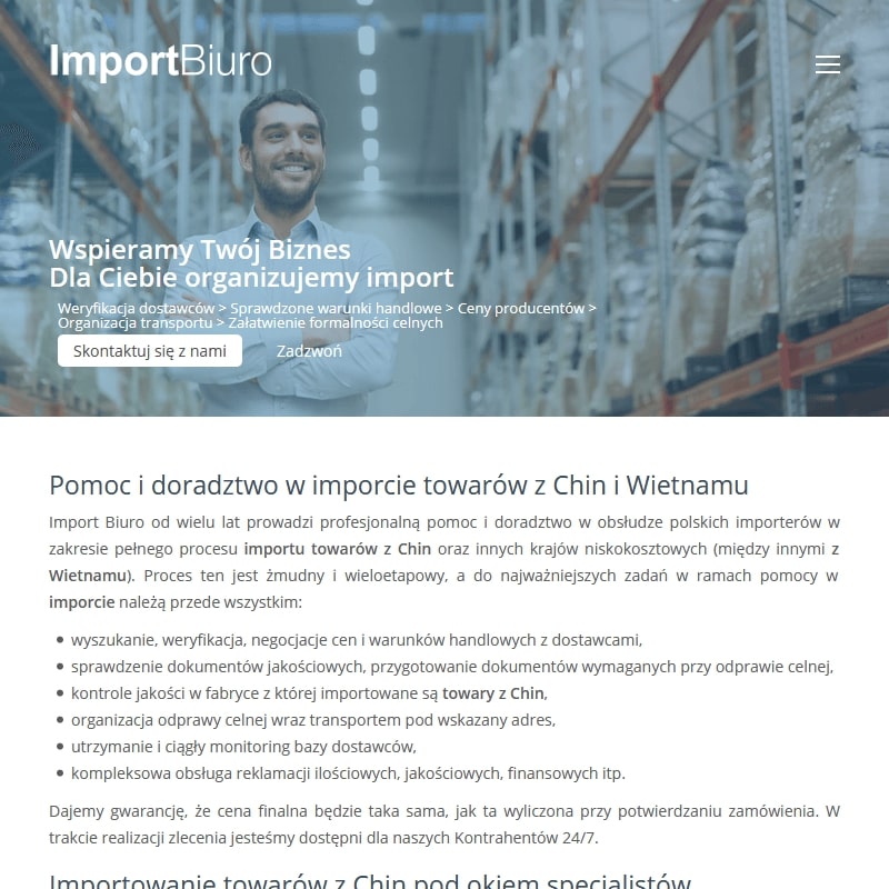 Importer towarów z chin