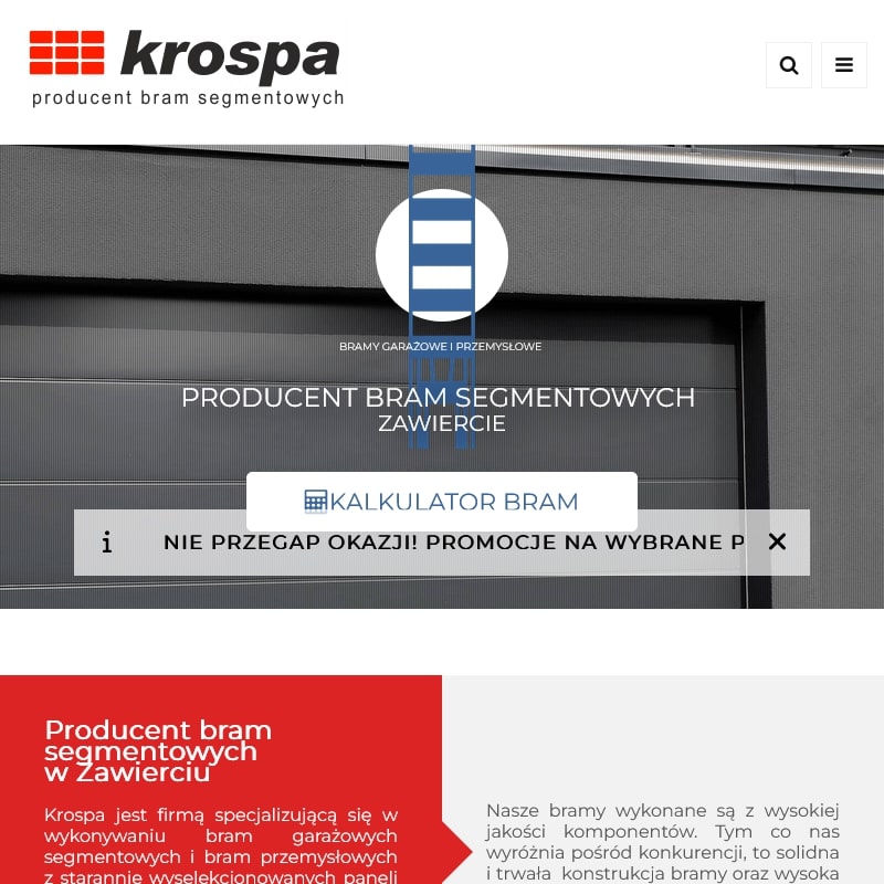 Producent bram segmentowych - Kraków