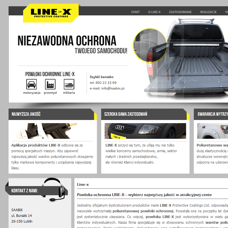 Poliuretanowa powłoka line-x w Lublinie