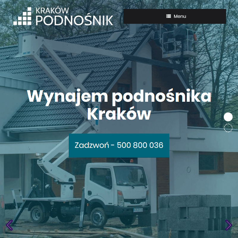 Podnośniki koszowe kraków wynajem w Krakowie